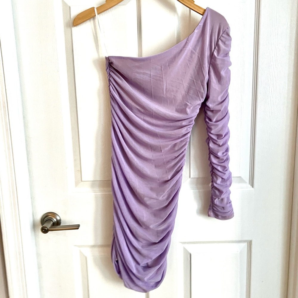 NWT Lavendar One Shoulder Bodycon Dress XS